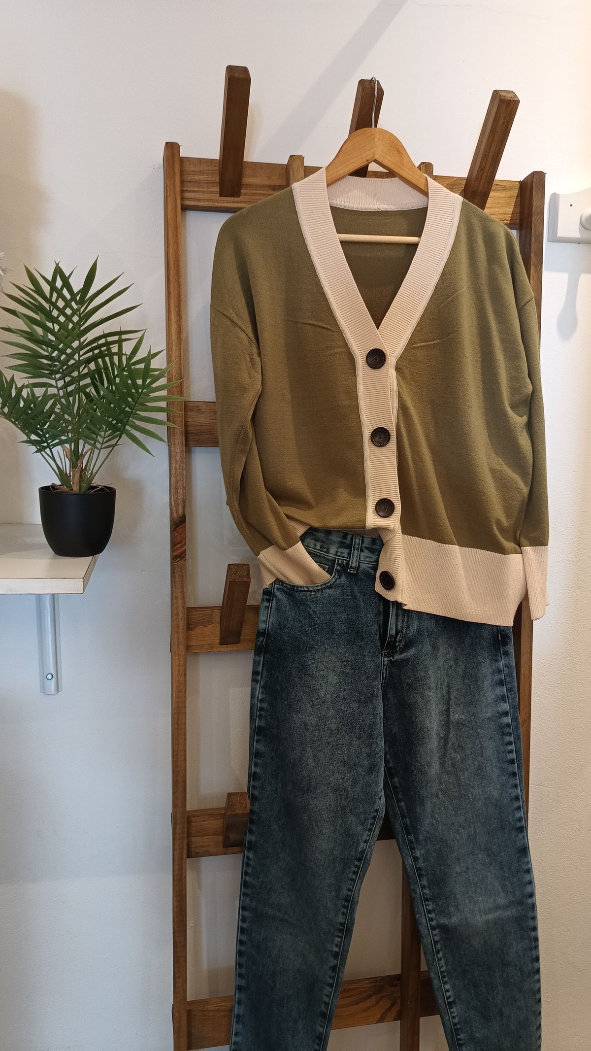 Chunky Wool Fisherman Cardigan — LIFETIME
